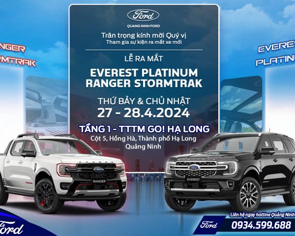 Sự kiện ra mắt xe Ford Everest Platinum & Ranger Stormtrak