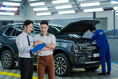 TIẾP NHẬN KIỂM TRA XE - Kiểm tra kỹ lưỡng và đưa ra phương án và các dịch vụ thích hợp cho xe